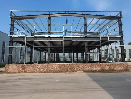 Διπλά Prefab κτήρια χάλυβα μετάλλων ορόφων Q235B Q345B αντιδιαβρωτικά
