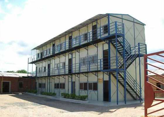 Ελαφριά μετρητών χάλυβα Prefab βίλα σπιτιών δομών Prefab για την καιρική αντίσταση κατοικιών