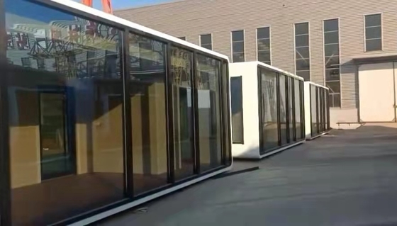 Επιτροπή 20FT σάντουιτς Prefab μορφωματικά προκατασκευασμένα γραφείο σπίτια μεταφορικών κιβωτίων