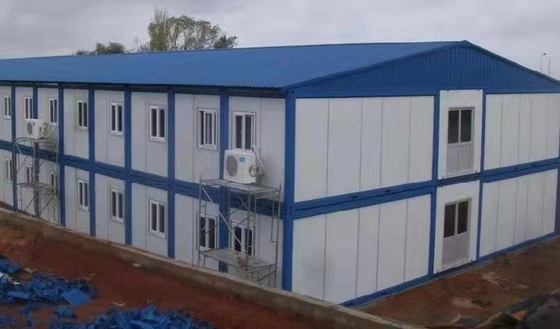 Soundproof σύγχρονη Prefab βίλα σπιτιών πλαισίων χάλυβα μετρητών ODM ελαφριά
