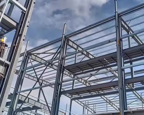 Προκατασκευασμένες καμπίνα εγχώριες εξαρτήσεις πλαισίων χάλυβα γραφείων αποθηκών εμπορευμάτων cOem αλεξίπυρες Prefab