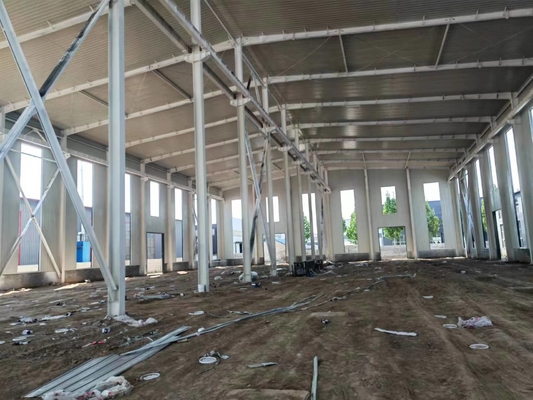 Βιομηχανικό Πλαίσιο Q235 Q355 Προκατασκευή από χάλυβα για αποθήκη